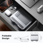 UGREEN Tablet Stand Holder for Desk Dual Rod Support Aluminum Tablet Holder Adjustable Multi-Angle Home Office Accessories Compatible with iPad Pro 13 12 11 10.5 Air Mini 5 4 3 2 Phone E-Reader Silver - color: Silver