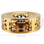 2 PCS Metal Teapot Warmer Base, Stainless Steel Teapot Warmer with Tealight Holder for Glass or Ceramic Teapot, Gold