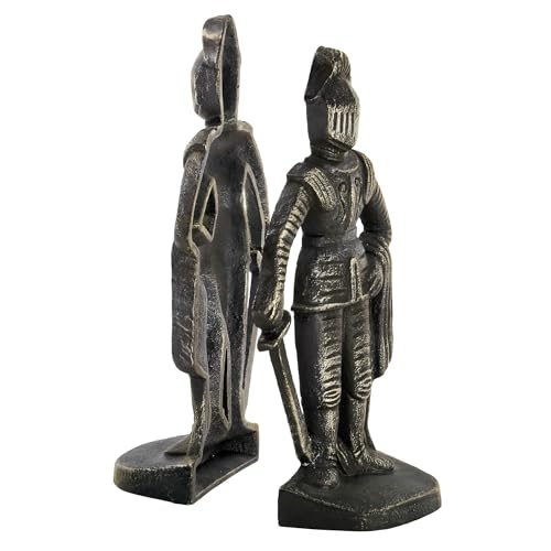 Design Toscano SP14917 Medieval Knight Iron Bookends, bronze - style: Medieval Knight