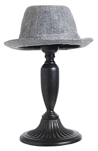 Owlgift Vintage Style Dome Shape Removable Metal Hat Rack, Cap, Wig Storage Holder Display Stand, Black (1pc) - color: Black