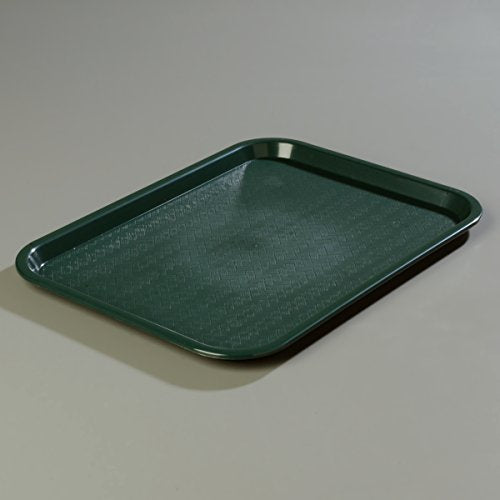 Carlisle FoodService Products CT121608 Café Standard Cafeteria / Fast Food Tray, 12" x 16", Forest Green - color: Green