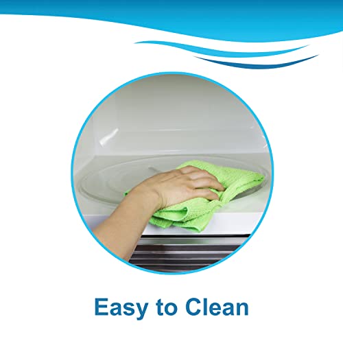 HQRP 11-1/4 inch Glass Turntable Tray Compatible with Magic Chef 203500 MCO160UW MCO165UB MCO165UW MCP13E1ST MCT9E1ST MCD990W MCD991ARB MCD991ARS MCO160S MCO160UB MCO160UQ Microwave Oven Plate