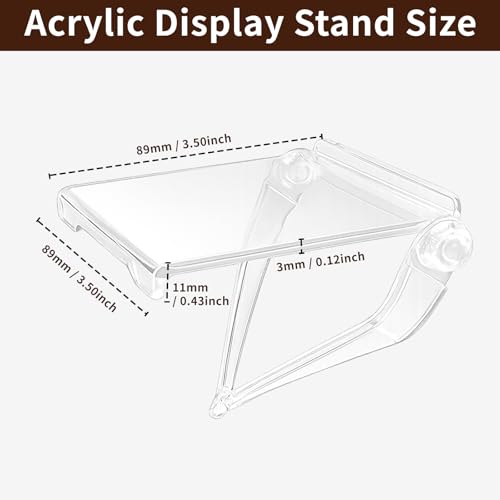 TBWHL 4pcs Acrylic Display Shelf, Computer Screen Display Stand for Anime Figure, Shelf Risers for Figures, Riser Stand for Decoration and Organizer for Desk, Computer Monitor Decor Figurines