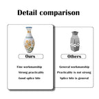 3D Puzzle Vase Unique Flower Vase for Adults Made by 160 Curved Plastic Puzzle, Relax Puzzles for Adults, DIY Jigsaw Creative Gift for Parents & Housewarming - color: Summer