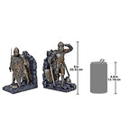 Design Toscano Arthurian Knight Bookends,Grey Stone,8 Inch, Set of Two - style: Arthurian Knight