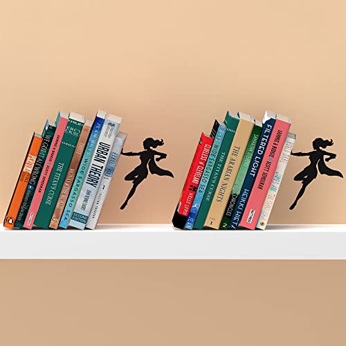 Artori Design Book Ends to Hold Books Heavy Duty - Hidden Metal Bookends for Shelves Desk - Bookend Book Holder for Home Decorative - Gift for Book End Lovers and Home Décor (Supergal - Set of 2) - color: Supergal - Set of 2