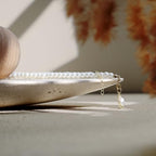 BUICCE Unique Decorative Tray, 12x6.7 Inch Natural Travertine Tray for Jewelry, Rings, Candle Holder, Bathroom Vanity & Tabletop Decor