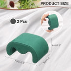uxcell 2pcs Watch Case Pillows, M Shaped Watch Display Pillow Velvet Watch Cushion Replacement for Watch Bracelet Display Storage Dark Green - color: Dark Green