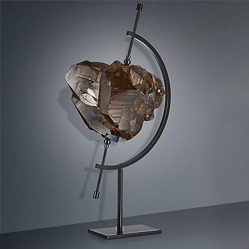 JUXYES UXYES Black Metal Sphere Holder Caliper Stand, Hold 1-1/2 to 5, Caliper Style Display Stand for Mineral, Ornament, Gem, Shell, Coin, etc - color: Black, size: M