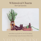 Young's Inc. Cat Figurine - Cute Cat Statue - Whimsical Cat Decor for Cat Lovers - Cat Collectibles and Meditation Decor - Cat Reading on The Chair - 4.33'' L X 2.56'' W X 4.72'' H - style: Cat Reading on High Chair