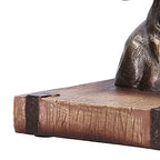 MINGZHE Horse Head Art Bookends Horse Head Sculpture Multifunctional Horse Head Sculpture Resin Horse Bookends Horse Bookends Horse Wall Art for Home Living Room(BS20900 Bronze Horse (Single))