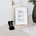 MOOCA 6 Black Velvet Earring Stand Showcase Displays Earring Jewelry Display Stands, 3 1/4 in H, Black Velvet - color: Black Velvet, Regular