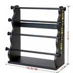 4 Tier Wooden Bracelet Holder, Bangle Watch Necklace Display Storage Antique Bracelet Display Stand Jewelry Holder Stand for Store, Showcase and Home Storage Black 4 Tier Wooden Bracelet Holder - style: 4 Tier Standing-Black
