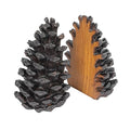 Creative Co-Op Pinecone Shaped Resin Bookends (Set of 2 Pieces) - color: Bronze