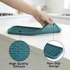 Drip Tray for Drink Dispenser, 1 Pack Blue Non-slip Drip Pan for DD&HAPP Glass Drink Dispenser - color: Blue 1 Pack