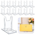 12 Packs Adjustable Purse Display Stand Clear Acrylic Handbag Stand Holder for Wallet Purses Handbag Bag Jewelry Display Organizer for Party Weddings Home Decoration Birthdays