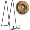 TR-LIFE 12 Inch Plate Stands for Large Heavy Duty Display - Metal Picture Frame Holder Stand + Table Top Easels for Decorative Platter, Book, Plaque, Photo (2 Pack) - size: 12 Inch