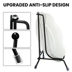 Chumia 18 Pcs Anti Slip Plate Stands for Display, Black Iron Easel Plate Holder Picture Frame Holder Stand for Display Decorative Photo Tabletop Artwork(4, 6, 8 Inch) - size: 4, 6, 8 Inch