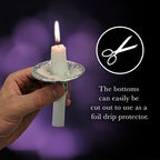 OHR Extra Heavy Disposable Aluminium Foil Candle Holder, Drip Cup Bobeches - 50 Pack