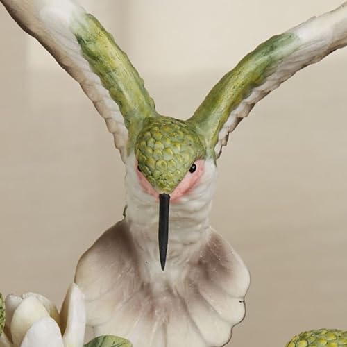 Touch of Class Dancing Hummingbirds and Magnolias Birds Table Sculpture Ivory and Green | Floral Flower Designs