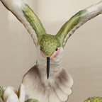 Touch of Class Dancing Hummingbirds and Magnolias Birds Table Sculpture Ivory and Green | Floral Flower Designs