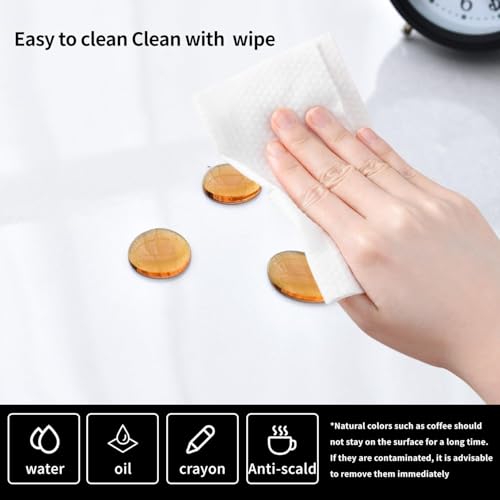 Clear Desk Mat, Non-Slip PVC Desk Protector Mat with Round Edge, Heat Resistant & Waterproof Clear Desk Writing Mat for Home and Office (11.8''*11.8'') - size: 11.8''*11.8''