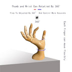 Mannequin,Mannequin Hand,Hand Model,Hand Mannequin for Nails,Drawing Mannequin Wooden Hand,Wooden Mannequin,Wood Hand,Hand Model for Drawing,Male Hand of Right. - color: Male_right 7.9 in