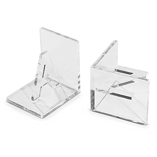 Vandue OnDisplay Luxe Crystal Acrylic Bookends A to Z