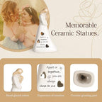 Gifts for Mom from Daughter, Mothers Day Birthday Gifts for Mom, Daughter Gift from Mother, Handmade Candle Holder Figurine with Flickering Led, Mother and Daughter Figurine - color: Sy0110