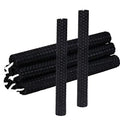DEYBBY Natural Beeswax Taper Candles,Honeycomb Design Hand-Rolled Beeswax Candles, Dripless and Smokeless, Set of 6(Black) - color: Black, size: 6 Pack