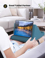 Lamicall Tablet Pillow Stand, Pillow Soft Pad for Lap - Tablet Holder Dock for Bed with 6 Viewing Angles, for iPad Pro 9.7, 10.5, 11, 12.9 Air Mini 4 3, Kindle, Galaxy Tab, E-Reader, Blackish Green - color: Blackish Green