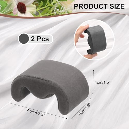 uxcell 2pcs Watch Case Pillows, M Shaped Watch Display Pillow Velvet Watch Cushion Replacement for Watch Bracelet Display Storage Gray - color: Gray