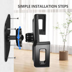 Tablet Wall Mount, Aluminum iPad Wall Mount Holder, 360° Rotation Adjustable Wall Holder Compatible with iPad Pro, Mini, Galaxy Tab, Surface Pro, Kindle, All 4.7-13" Tablets and Phones - size: Short