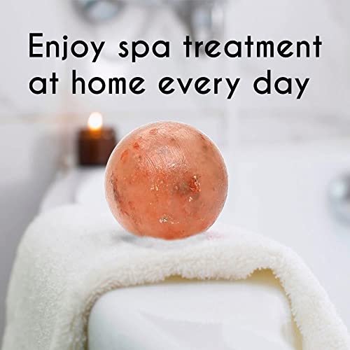 Pink Salt Crystal Accessories (Pink Salt Crystal Bath Ball - Round Shape) - color: Pink Salt Crystal Bath Ball - Round Shape