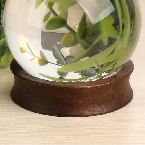 JUXYES Wooden Sphere Holder Display Stand, 12 Pack Mixed Sizes Crystal Ball Stand, Simple Round Display Easel Stands for Decorative Eggs, Crystal Balls, Golf Ball, Stones, Gemstones, Collections - color: Brown, size: (1.2"+1.7"+2.8") - 12 PCS
