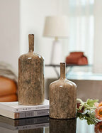HAUCOZE Ceramic Flower Vase Decorative Sculpture Modern Home Decor Table Centerpiece Gift for Dining Living Room 8.0 Inch - size: Medium