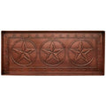 HF by LT Texas Star Pattern Metal Boot Tray, 30 x 13 inches, Antique Copper Finish - color: Texas Star Pattern, Antique Copper Finish