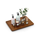 XZHXFX Bamboo Vanity Tray, Decorative Tray for Counter, Coffee Table, Kitchen, Bedroom (Large) - size: 14.2" x 9.8" x 0.6"