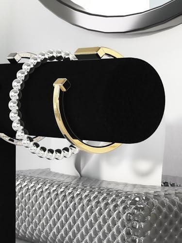 Bracelet Holder Stand,Bracelet Organizer Display for Selling,Bangle Organizer for Women,Watch Storage Holder for Men,Jewelry Business Supplies (Black) - style: Style 2 （Black 1 Tier ）