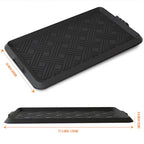 Rubber Boot Tray, Shoe Trays for Entryway, Versatile Boot Mat Tray with Raised Edge, 27.5"x16" Rubber Mat for Shoe Organizer Indoor/Outdoor Use - size: 27" x 16" x 0.8"