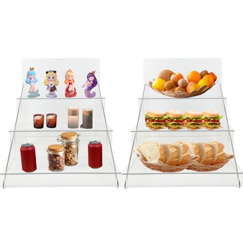 18.55''x16''x15'' Portable Product Display Stand -Transparent display table Repeatable Assembly/Disassembly Display Shelf for Craft Show Display,Retail Display,Farmers Markets,Candy Display,vendors - color: Transparent