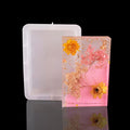 FineInno Deep Rectangle Resin Mold, Large Rectangular Epoxy Resin Mold, Craft Square Silicone olds for Cube Resin DIY Flower Preservation,Bookends Art - color: Rectangle