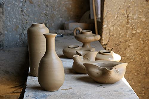 Canaanite Biblical Clay Oil Lamp – Authentic Terracotta Replica from The Time of The Bible - Handmade in The Holy Land for Christian and Jewish Prayer or Gift - color: Herodian - Biblical Brown Canaanite