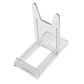 Artliving Two Part Adjustable Clear Acrylic Plastic Display Stand Easel (set of 6) - color: Transparent, size: suitable for 5"-9"