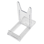 Artliving Two Part Adjustable Clear Acrylic Plastic Display Stand Easel (set of 6) - color: Transparent, size: suitable for 5"-9"