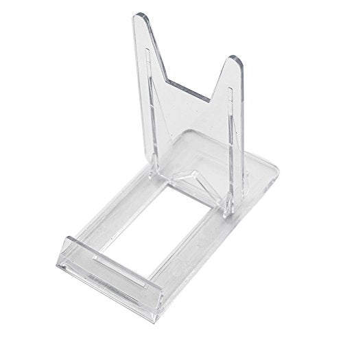 Artliving Two Part Adjustable Clear Acrylic Plastic Display Stand Easel (set of 6) - color: Transparent, size: suitable for 5"-9"