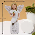 Gardening Gifts for Women, Gift for Gardeners Woman, Garden Gifts Women, Unique Gardening Gift, Garden Angel, Sculpted Hand-Painted Angel Figurine - style: Gardening love angel
