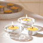 50-Pack Pure Beeswax Tealight Candles in Aluminum Cups - 4-5 Hour Burn Time, Lead-Free Cotton Wick, Natural Unscented Candles - color: Raw