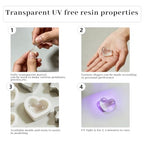 UV Clay Clear Polymer Resin for 3D Crafts, DIY Jewelry Making, Silicone Molds, UV Curing, Crystal Clear Casting, Miniature Art, and Handmade Resin Projects (8.8oz) - color: 8.8oz