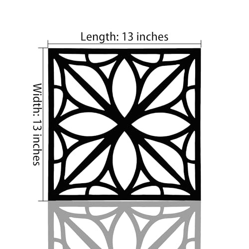 GlintHome Black Metal Wall Art - Minimalist 3D Textured Abstract Sculptures Wall Art for Bedroom Office Living Room Garden Bathroom Home Decor - color: Black-008, size: Small